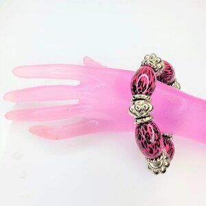 Animal Print Stretch Bracelet Purple Bracelet Casual Fashion Everyday Jewelry